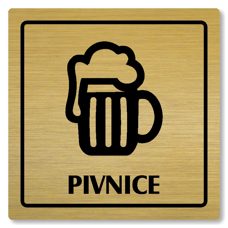 Pivnice, 118x118mm, zlatá, Arizona